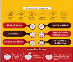 Kravita Wheat Haldi Instant Mix