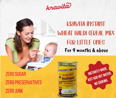 Kravita Wheat Haldi Instant Mix